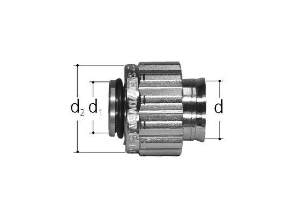 Bild von JRG Sanipex Bördel-Adapter, vernickelt, d 16(mm), Art.Nr. : 5490.016