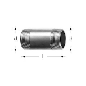 Bild von JRG Sanipex Doppelnippel, d R (inch): 2 1∕2, Art.Nr. : 5160.720