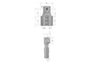 Bild von JRG Sanipex Dose 2-fach 90°, d-d-d 16 ‐ 16 ‐ 16(mm), Art.Nr. : 5404.300