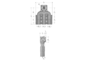 Bild von JRG Sanipex Dose 3-fach 90°, d-d-d 16 ‐ 16 ‐ 16(mm),  Art.Nr. : 5405.100