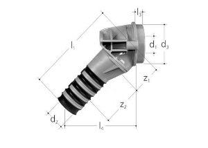 Bild von JRG Sanipex Dose 45°, d 16(mm), GN 1∕2(inch), Art.Nr. : 5403.100