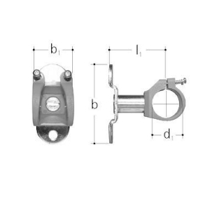 Bild von JRG Sanipex Halter für Verteiler, d1 (mm): 27, Art.Nr. : 5739.000