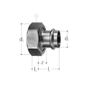 Bild von JRG Sanipex Klemmverschraubung, d1 (mm): 15, Art.Nr. : 8356.015