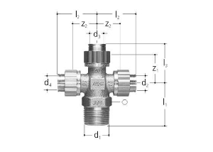 Bild von JRG Sanipex Kreuz-Stück,d-d-d 16 - 16 - 16(mm), Art.Nr. : 5479.908