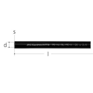 Bild von JRG Sanipex MT Rohr 20mm in Stangen, 3m; Art.Nr. : 4600.320