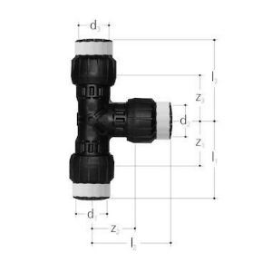 Bild von JRG Sanipex MT T-Stück,  d-d-d  (mm) :16 - 16 - 16, Art.Nr. : 4650.016