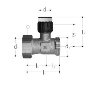 Bild von JRG Sanipex MT Verteiler 1-fach,  d  (mm) :16, Art.Nr. : 4640.116