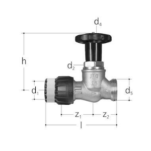 Bild von JRG Sanipex MT Verteiler Absperrventil MT JRG LegioStop,  d  (mm) :26, Art.Nr. : 4771.010