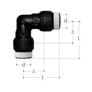 Bild von JRG Sanipex MT Winkel 90°,  d  (mm) :20, Art.Nr. : 4670.020