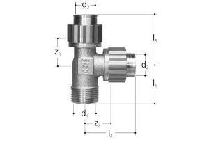 Bild von JRG Sanipex T-Stück mit Aussengewinde,GN 1∕2(inch), , Art.Nr. : 5465.970