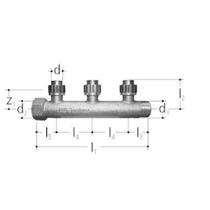 Bild von JRG Sanipex UP-Verteiler 3-fach, d 20mm, Art.Nr. : 5427.320