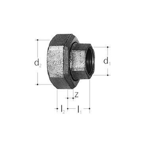 Bild von JRG Sanipex Verschraubung,  GN (inch): 1 1∕2, Art.Nr. : 8204.560