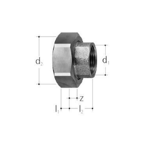 Bild von JRG Sanipex Verschraubung,  GN (inch): 1 1∕2, Art.Nr. : 8331.560