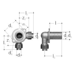 Bild von JRG Sanipex Wanddurchführung,  GN  (inch) :1∕2, Art.Nr. : 5538.025