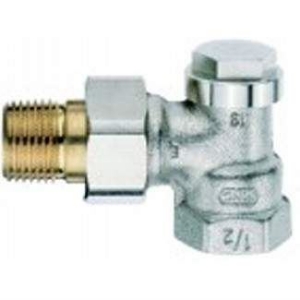 Bild von Honeywell Resideo Rücklaufverschraubung Verafix Messing, vernickelt, Durchgang, 1/2",  Art.Nr. : V2400D0015