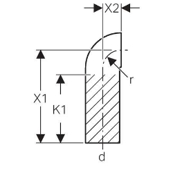 Bild von  Geberit PE Bogen 90° mit langem Schenkel und kleinem Radius,  DN:100, d[mm]:110, X1[cm]:30 , Art.Nr. : 367.876.16.1