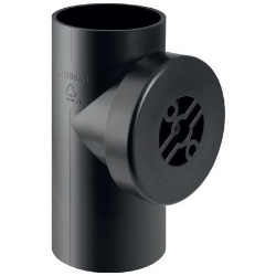 Picture of  Geberit PE Reinigungsstück 90° mit runder Serviceöffnung,  DN:60 / 60, d[mm]:63, d1[mm]:63 , Art.Nr. : 364.451.16.1