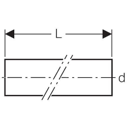 Bild von  Geberit PE Rohr, d[mm]:90, 5m, Art.Nr. : 366.000.16.0