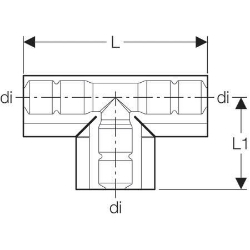 Bild von Geberit Abschluss für T-Stück, di  16 / 20 mm, L 22 cm, Art.-Nr. 601.837.00.1