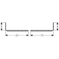 Bild von Geberit Duofix Befestigungsset für Ständerabstand 50–57.5 cm, Art.Nr. : 111.869.00.1