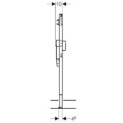 Bild von Geberit Duofix Element für Waschmaschine, 112 cm, Wandarmatur Aufputz, mit Unterputzsiphon, Art.Nr. : 111.773.00.1