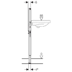 Bild von Geberit Duofix Element für Waschtisch, 112 cm, Standarmatur, Art.Nr. : 111.426.00.1