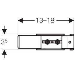 Bild von Geberit Duofix Inneneckwinkel, Art.Nr. : 111.841.00.1