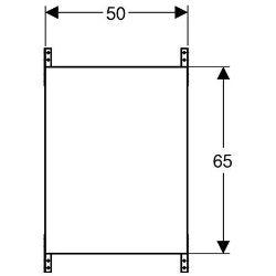 Bild von Geberit Duofix Montageplatte universell, nicht brennbar, Art.Nr. : 111.899.00.1