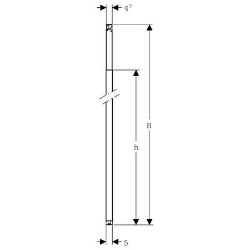 Bild von Geberit Duofix Ständer raumhoch H[cm]: 220–280 , h[cm]: 211, Art.Nr. : 111.871.00.1