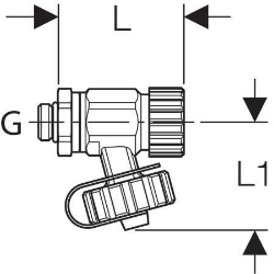 Bild von Geberit Entleerventil, DN 8, G 1/4 ", Art.-Nr. 241.576.00.1