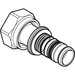 Bild von Geberit Mepla Übergang mit Überwurfmutter, DN 12, d 16 mm, Art.-Nr. 601.582.00.5