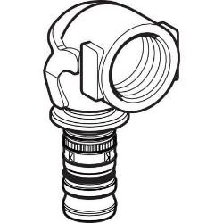 Bild von Geberit Mepla Übergangsbogen 90° mit Innengewinde, DN 15 / 20, d 20 mm, Art.-Nr. 602.257.00.5