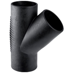 Bild von Geberit Silent-db20 Abzweig 45°,  DN:60 / 56, d[mm]:63, d1[mm]:56, Art.Nr. : 306.054.14.1