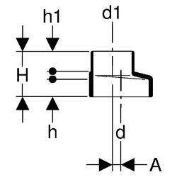 Bild von Geberit Silent-db20 Reduktion exzentrisch,  DN:70 / 60, d[mm]:75, d1[mm]:63, Art.Nr. : 307.060.14.1