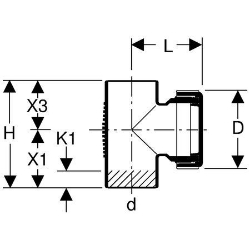 Bild von Geberit Silent-db20 Reinigungsstück 90° mit runder Serviceöffnung,  DN:150, d[mm]:160, D[cm]:14.4, Art.Nr. : 315.333.14.1