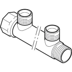 Bild von Geberit Verteiler mit Gewindeanschluss, DN 20 / 15 / 20, R 3/4 ", Art.-Nr. 602.423.00.1