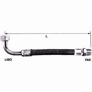 Bild von Neoperl NEOFLEX-EPDM Panzerschlauch DN19 gebogen AG x IG 3/4" x 3/4" 30 cm, Art.Nr. : 67768030