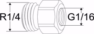 Bild von IMI Hydronic Engineering Übergangsverschraubung G1 1/16, Art.Nr. : 52265306