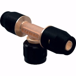 Bild von Geberit PushFit Übergangs-T-Stück mit MasterFix d20mm d1=MF20mm d2=20mm, Art.Nr. : 651.504.00.1