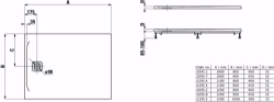 Bild von Laufen PRO - Duschwanne, aus Verbundwerkstoff Marbond, superflach, rechteckig, Ablauf an kurzer Seite, 1200 x 1000 x 33,  000, weiss , Art.Nr. : H2119530000001