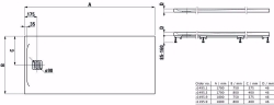 Bild von Laufen PRO - Duschwanne, aus Verbundwerkstoff Marbond, superflach, rechteckig, Ablauf an kurzer Seite, 1800 x 800 x 46,  000, weiss , Art.Nr. : H2119590000001