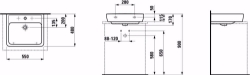 Bild von Laufen PRO - Aufsatz-Waschtisch, 550 x 480 x 185, 1 Hahnloch 000, weiss 1 Hahnloch , Art.Nr. : H8179510001041