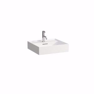 Bild von Laufen KARTELL BY LAUFEN - Waschtisch K'BYLAUFEN 50X46 WS MATT, 500 x 460 x 145, 1 Hahnloch 757, weiss matt, Art.Nr. : H8103327571041