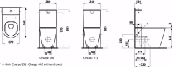 Bild von Laufen KARTELL BY LAUFEN - Stand-WC 'rimless' für aufgesetzten Spülkasten, Tiefspüler, ohne Spülrand, 660 x 370 x 440, 000, weiss, Art.Nr. : H8243370000001