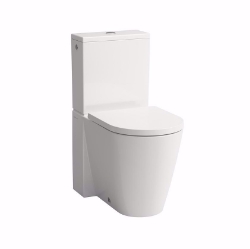 Bild von Laufen KARTELL BY LAUFEN - Stand-WC 'rimless' für aufgesetzten Spülkasten, Tiefspüler, ohne Spülrand, 660 x 370 x 440, 400, LCC-weiss, Art.Nr. : H8243374000001