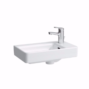 Bild von Laufen Pro S - Handwaschbecken, Armaturenbank rechts, 480 x 280 x 150, 400, LCC-weiss, 1 Hahnloch, Art.Nr. : H8159544001041