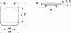 Bild von Laufen Pro S - WC-Sitz mit Deckel, abnehmbar, 443 x 367 x 35, 000, weiss, Art.Nr. : H8919600000001