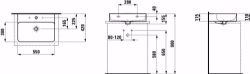 Bild von Laufen VAL - Aufsatz-Waschtisch, 400 LCC-weiss, 1 Hahnloch, 550 x 420 x 115, Art.Nr. : H8162824001041