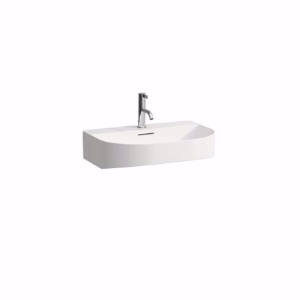 Bild von Laufen SONAR - Waschtisch SONAR 60X42 LCC WS, 400 LCC-weiss, 3 Hahnlöcher, 600 x 420 x 145, Art.Nr. : H8103424001081