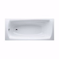 Bild von Laufen PALLADIUM - Badewanne, Einbauversion, Stahl emailliert (3,5 mm), 000 weiss, mit Schallschutz, 1800 x 430 x 800, Art.Nr. : H2251000000411